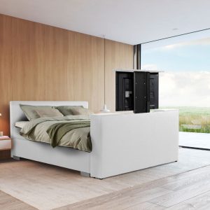 Beddenleeuw TV-Lift in Voetbord - 160x83 - Skai Wit