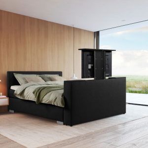 Beddenleeuw TV-Lift in Voetbord - 160x83 - Skai Zwart