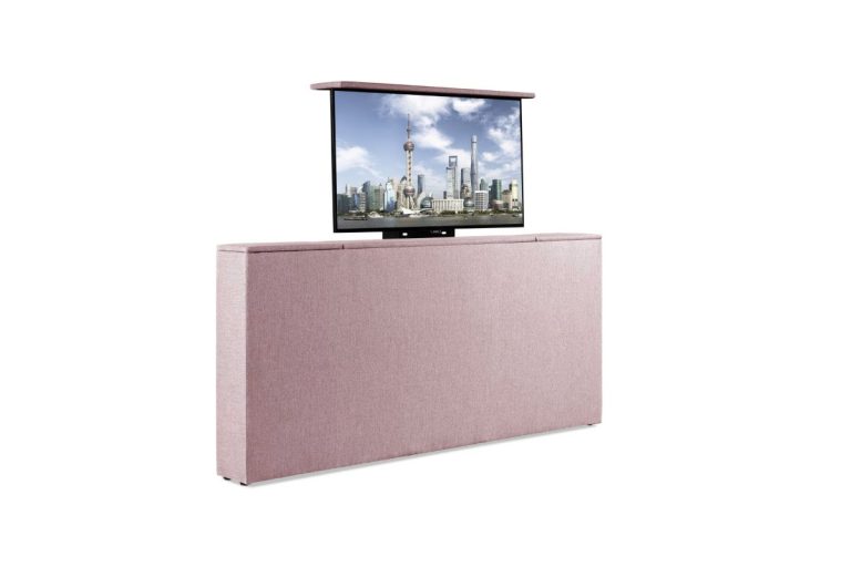 Beddenleeuw TV-Lift in Voetbord - 160x83 - Oud roze