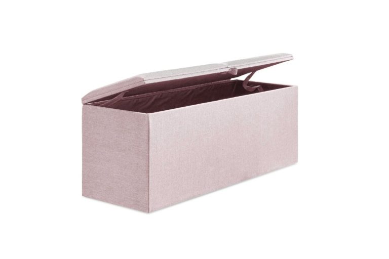 Beddenleeuw Dekenkist 140x40x55 Oud roze